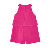 Girls Fuchsia Playsuit